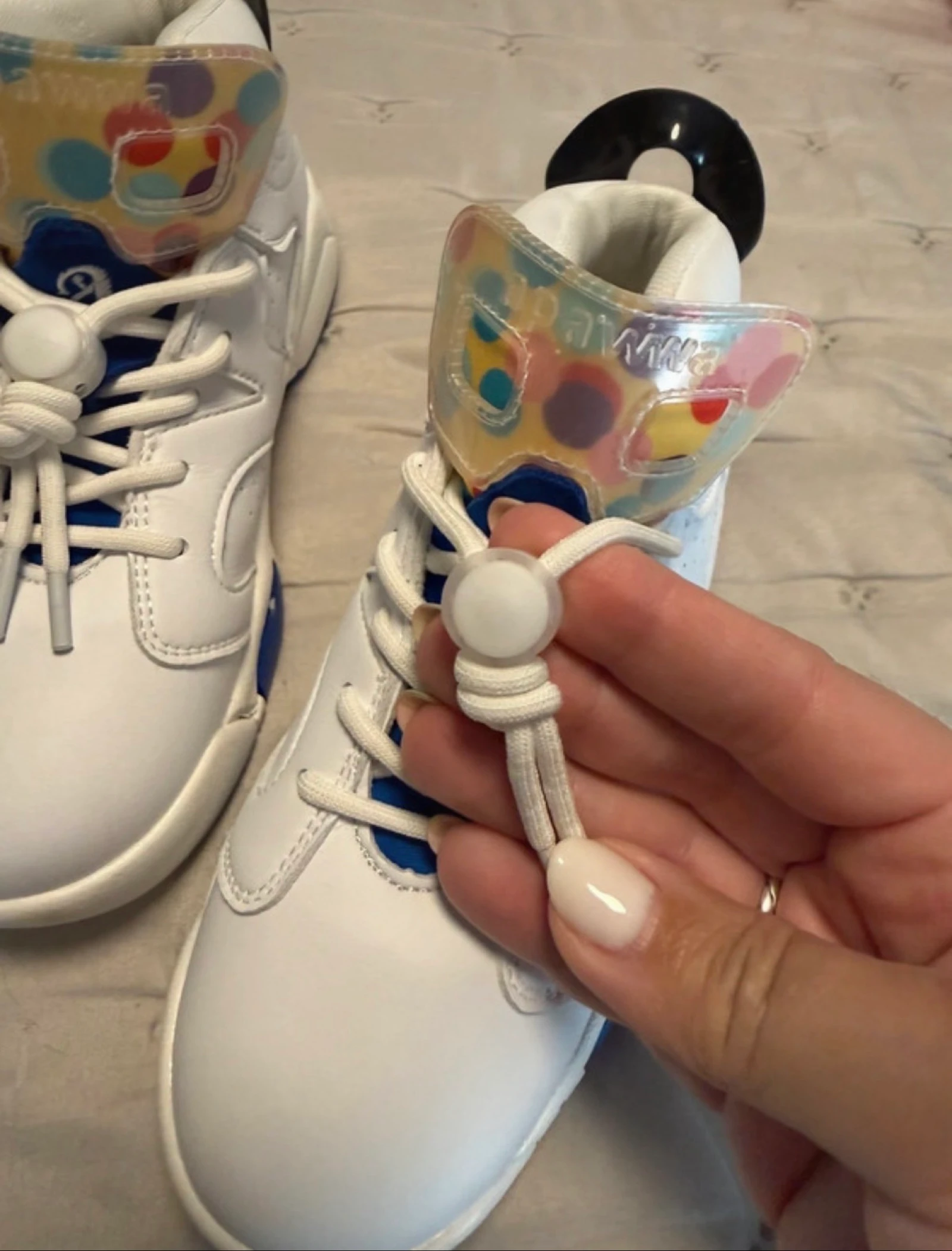 Sneakers / High-top shoes for boys/girls white and blue | Size 32 (21 cm) – photo 4